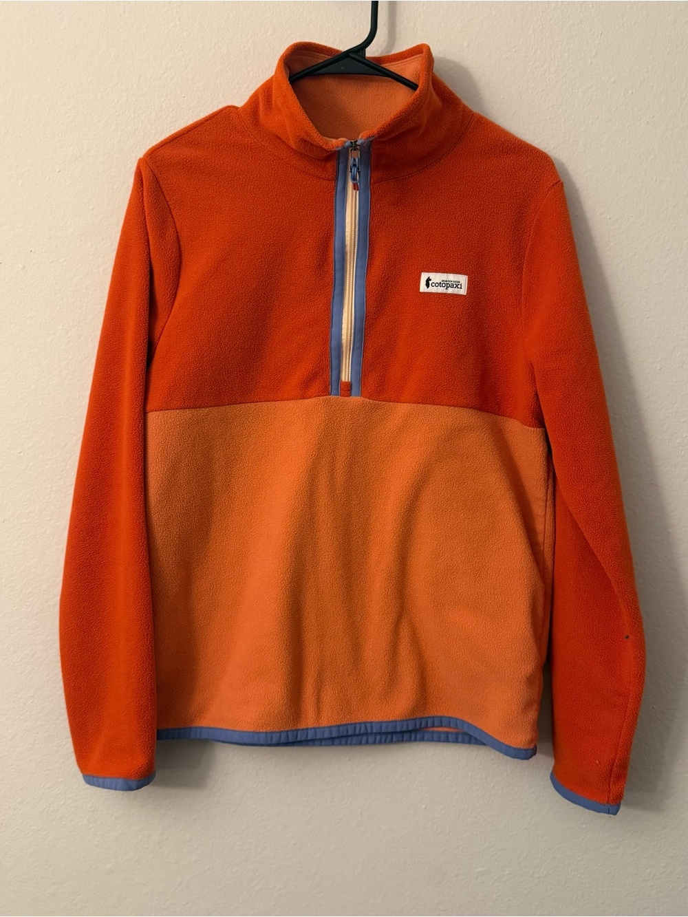 Cotopaxi Amado Fleece Pullover Womens M Half Zip Orange Canyon Nectar